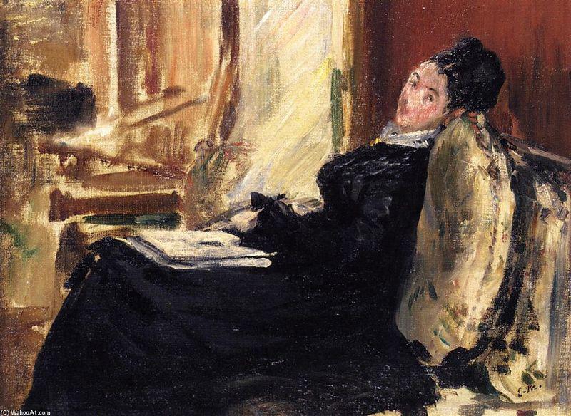 Edouard Manet Jeune femme au livre oil painting picture
